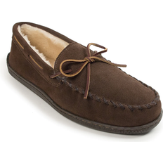 Unisex Moccasins Minnetonka Suede Moccasin in Chocolate Chocolate