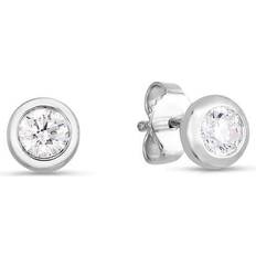 Roberto Coin Stud Earrings - White Gold/Diamond