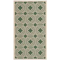 Safavieh Courtyard Ember Green, Beige 24x43"