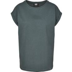 Urban Classics Ladies Extended Shoulder Tee - Bottle Green