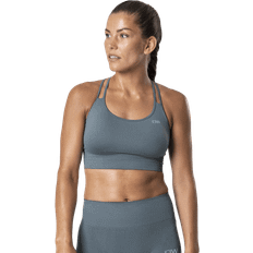 ICANIWILL Ribbed Define Seamless Sports Bra - Jungle Green