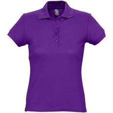 Dame - Lilla Pikéskjorter Sol's Women's Passion Pique Polo Shirt - Dark Purple
