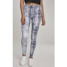 Damen - Gelb Leggings Urban Classics Women's Ladies Pattern Leggings, Snake