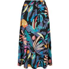 Urban Classics Viscose Midi Skirt - Blackfruity