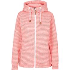 Trespass Womens/Ladies Kari Striped Fleece Jacket (Rhubarb Marl)