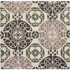 Safavieh Wyndham Collection Beige, Brown 84x84"