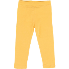 Leveret Girl's Cotton Solid Classic Color Spandex Leggings - Yellow (28994732359754)