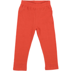 Leveret Girl's Cotton Solid Classic Color Spandex Leggings - Orange (28994732949578)