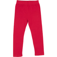 Leveret Girl's Cotton Solid Classic Color Spandex Leggings - Red (28994730197066)