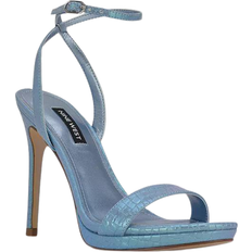 Nine West Loola Ankle Strap - Light Blue Multi