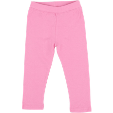 Leveret Girl's Cotton Solid Classic Color Spandex Leggings - Pink (28994729115722)