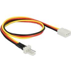 DeLock Fan Power Cable 3 Pin Male to 3 Pin Female 30 cm