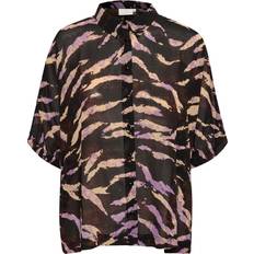 Kaffe Kaneferi Shirt Skjorte 10506610 Black/brown/purple