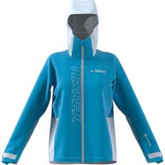 M - Røde Regntøy Adidas Terrex Gore-Tex Paclite Rain Jacket - Blue