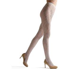 White - Women Pantyhose & Stay-Ups Natori Lace Cutout Tights in