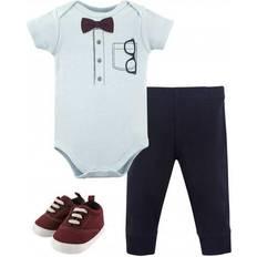 Little Treasures Bodysuit, Pant and Shoe 3pc Set - Glasses