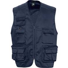 Dame - Multifargete Vester SOLS Wild Unisex Full Zip Waistcoat Bodywarmer Jacket (Black)