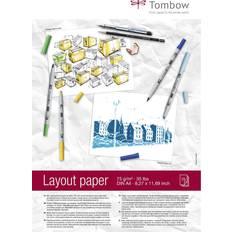 Tombow Skizzen- & Zeichenblöcke Tombow PB-Layout Layout Pad DIN A4 White Semi-Transparent
