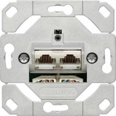 Ethernet-, Daten- & Telefonsteckdosen Gira 245200 Network socket 2-fold Cat.6A IEEE 802.3an flush-mounting insert