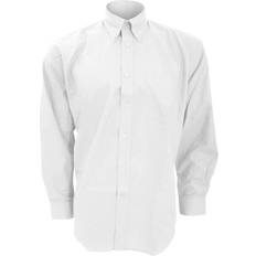 Kustom Kit Oxford Long Sleeve Shirt - White