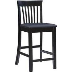 Black Bar Stools Linon Torino Bar Stool 37"