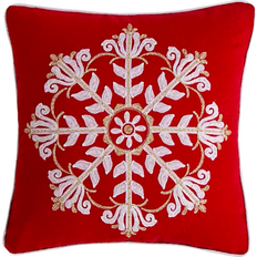 Levtex Home Thatch Home Joy Birds Snowflake Medallion Pillows Red (45.72x45.72)