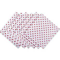 Design Imports Lil Hearts 6-pc. Napkins, One Size Red Red One Size