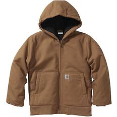 XXS Jackets Children's Clothing Carhartt Kid's Flannel Quilt Lined Active Jacket - Brown (CP8545-D15)