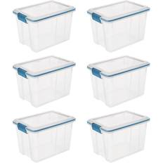 Sterilite 30 Qt 6-Pack & 18 Qt 6-Pack Clear Plastic Stackable Storage Bin  w/ Lid, 1 Piece - Pay Less Super Markets