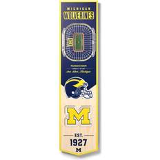 YouTheFan Michigan Wolverines 3D Stadium Banner