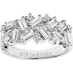 Sif Jakobs Antella Ring - Silver/Transparent
