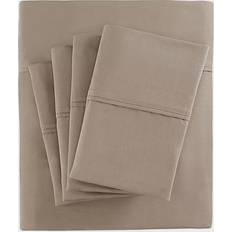 King size sheet set Madison Park 800 Thread Count Bed Sheet Beige (274.32x)