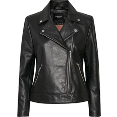 Soaked in Luxury Leather Jacket - Black