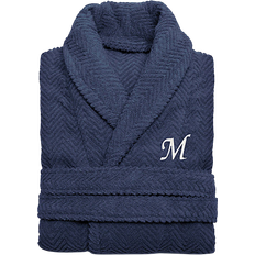 Robes Linum Home Textiles Herringbone Weave Bathrobe - Midnight