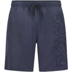 Hugo Boss Herre Badetøy Hugo Boss Swim Shorts with Embroidered Logo - Dark Blue