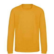 AWDis Kid's Plain Crew Neck Sweatshirt - Mustard Yellow