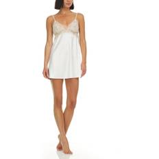 White - Women Negligées Flora Nikrooz Charmeuse Chemise Ivory