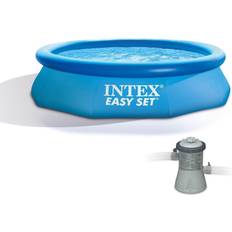 Intex Inflatable Pools Intex Easy Set Above Ground Inflatable Family Swimming Pool & Pump