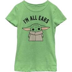 Fifth Sun Girl's Star Wars: The Mandalorian The Child I'm All Ears T-shirt - Green Apple