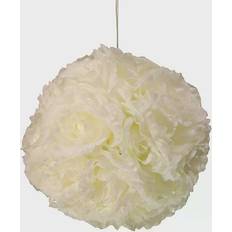 National Tree Company White Rose Hanging Ball Decorative Item