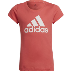 Adidas Girl's Essentials T-shirt - Semi Turbo/White (HE1979)