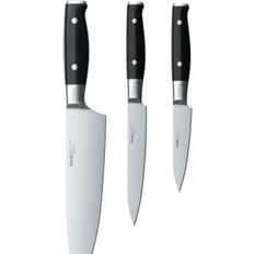 Ninja K32003 Foodi NeverDull System Premium 3-Piece Chef - Utility & Paring Knife Set - Stainless Steel, Black