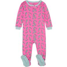 Leveret Baby Footed Ocean Animal Pajamas - Sea Horse Hot Pink