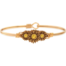 Luca + Danni Sunflowers Bangle Bracelet - Gold/Yellow