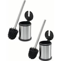 Silver Toilet Brushes Kennedy International 6980 2-pack