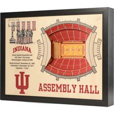 Basketball Sports Fan Products YouTheFan Indiana Hoosiers Assembly Hall Stadium Views Wall Art