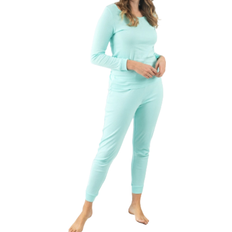 Leveret Women's Classic Pajamas - Aqua
