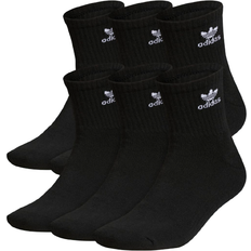 Adidas Originals Trefoil No-Show Socks 6 Pairs - Black/White