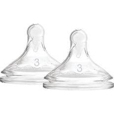 Dr. Brown's Options+ Wide-Neck Baby Bottle Nipple Level 3 6m+ 2-pack