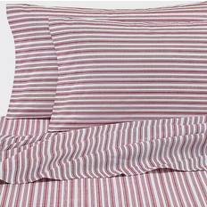 Twin XL Bed Sheets Nautica Coleridge 200-Thread-Count Bed Sheet Red (243.84x167.64)